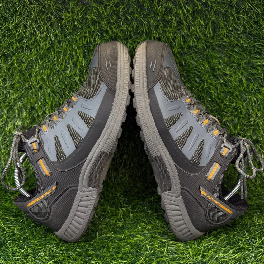 Orthofeet Hunter 647 Men 10.5 D Hiking Shoes Grey Black Waterproof Orthotic